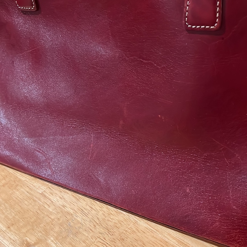 💚 EUC Mila Paoli Genuine Leather HandBag - Picture 6 of 16